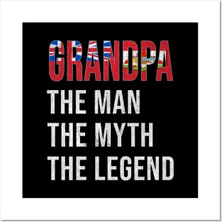 Grand Father Bermudian Grandpa The Man The Myth The Legend - Gift for Bermudian Dad With Roots From  Bermuda Posters and Art